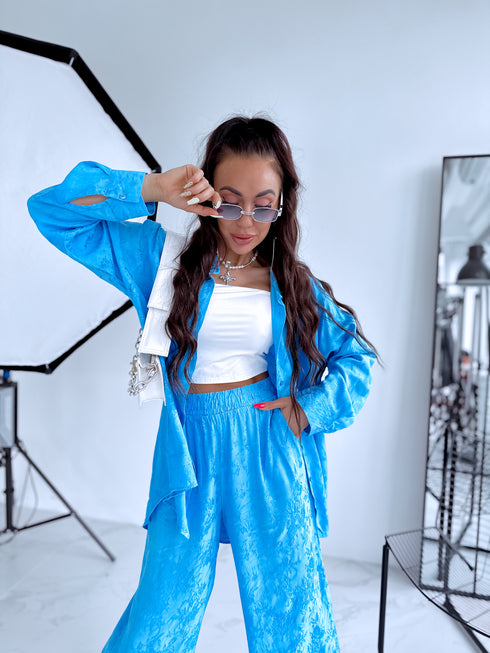 OVERSIZE 2в1 комплект "MISSY" - СИНИЙ